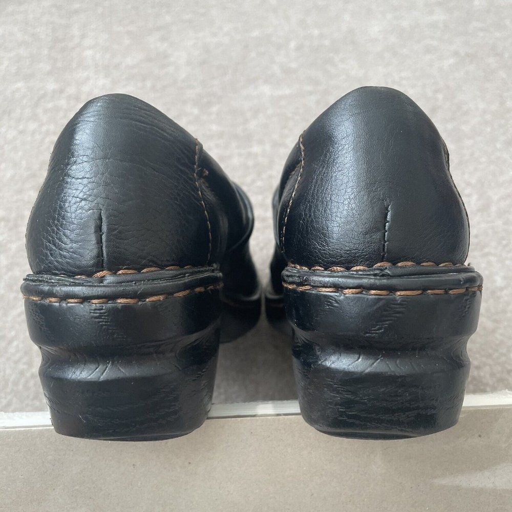 Boc Clogs Womens Size 7.5 Black Leather Casual Comfort Work Born Concept Shoes - Picture 14 of 14